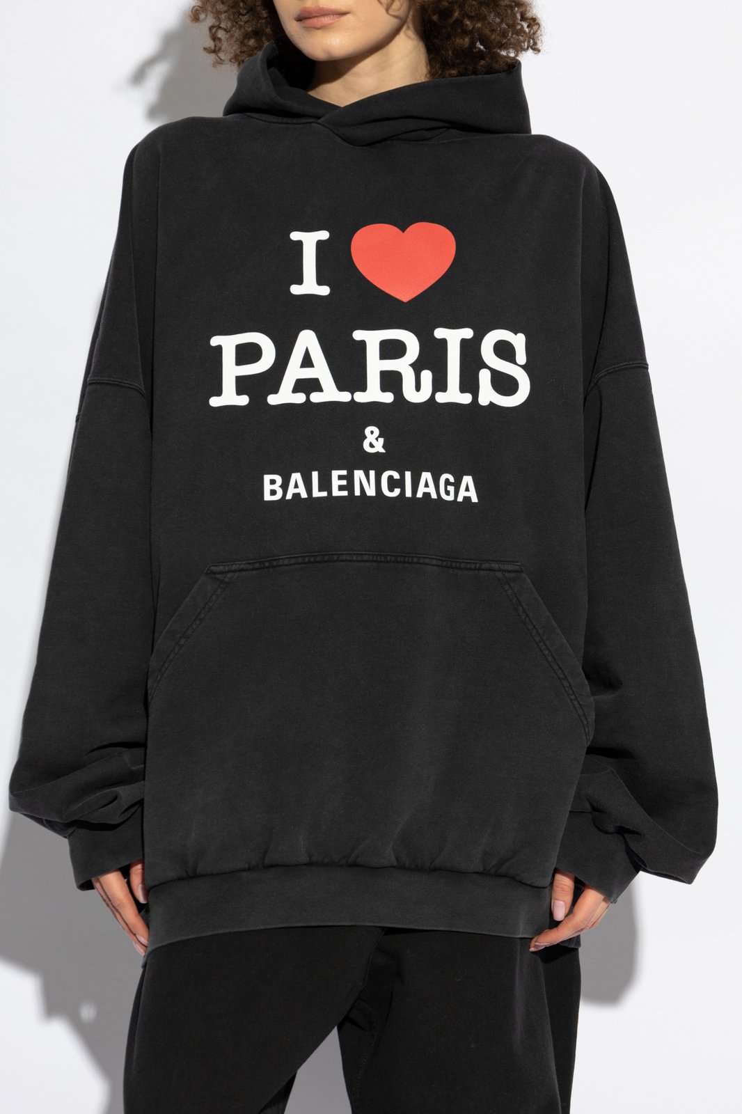 Balenciaga Logo Printed Hoodie