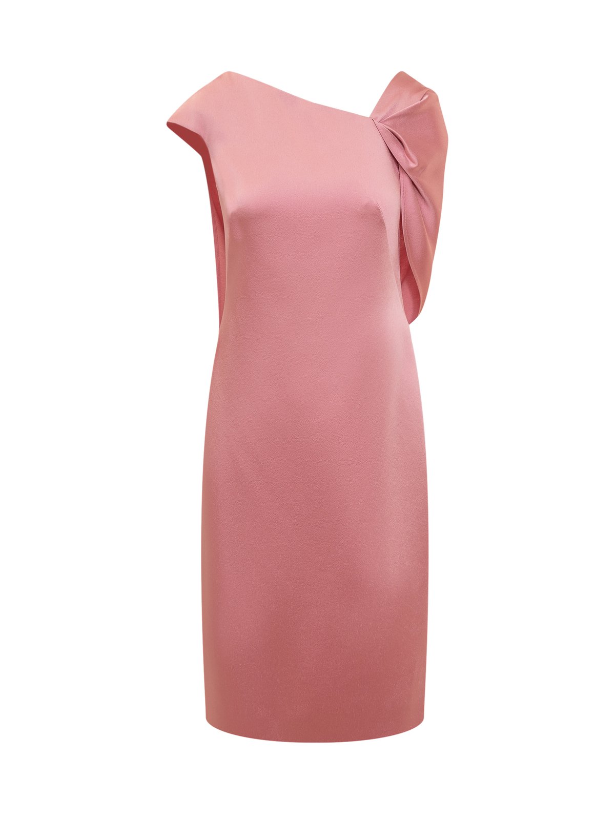 Shop Givenchy Asymmetric Draped-Back Dress on Sale at