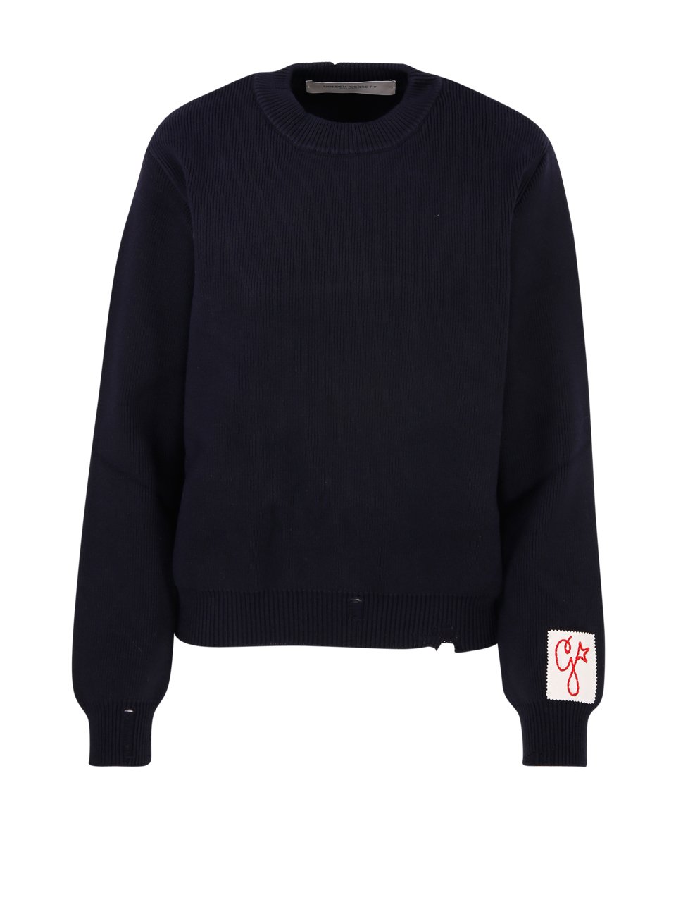 Golden Goose Deluxe Brand Distressed Logo Patch Jumper
