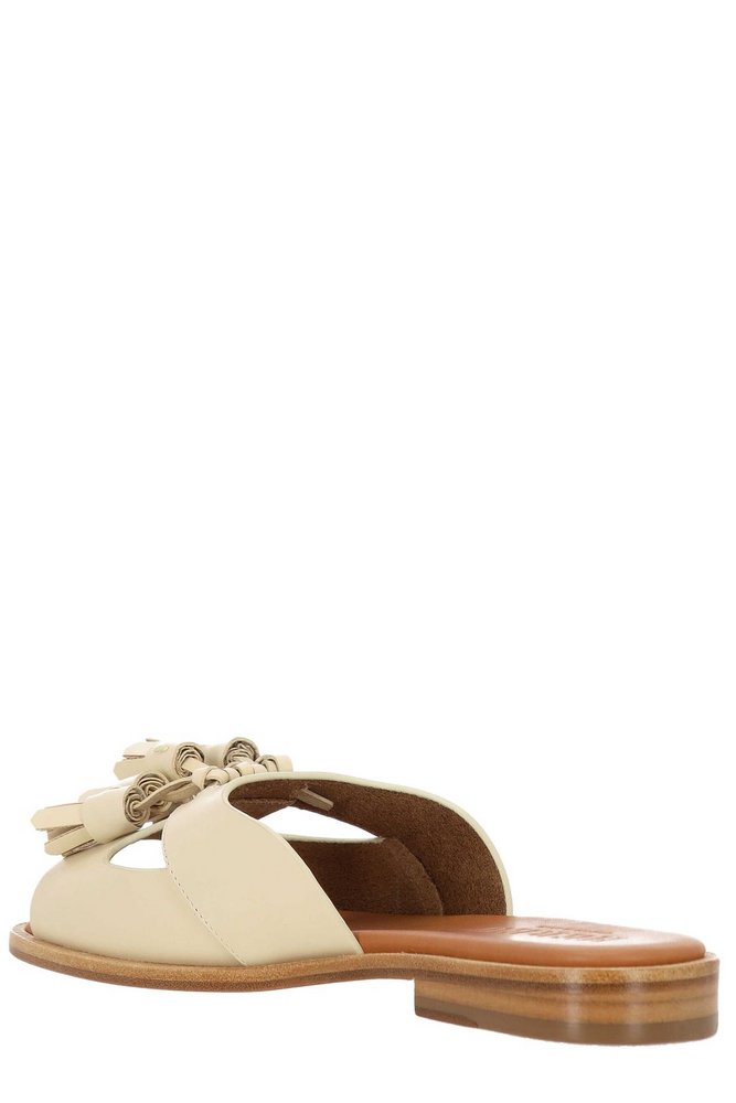 Hereu Boqueria Heeled Open-Toe Tasseled Sandals – Cettire