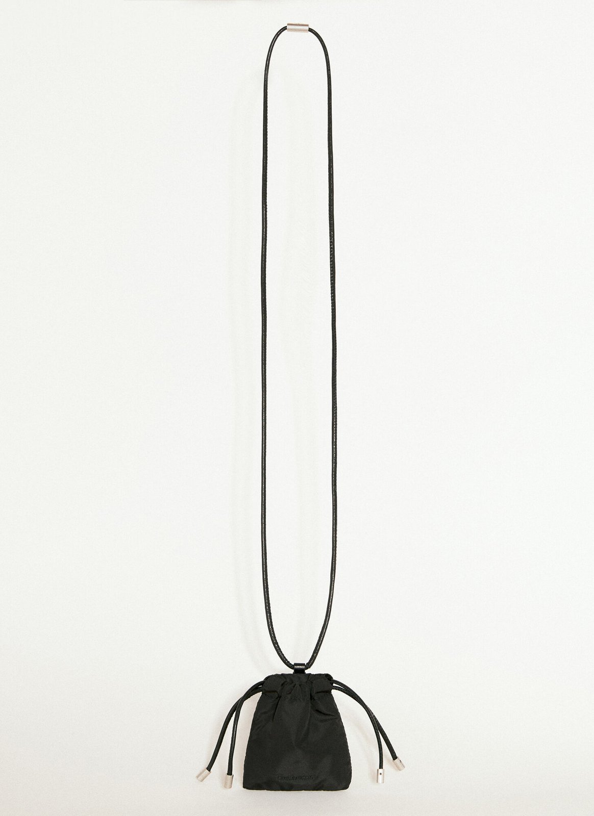 생 로랑 로고 레터링 드로스트링 에어팟 케이스 713091FACCF 1000