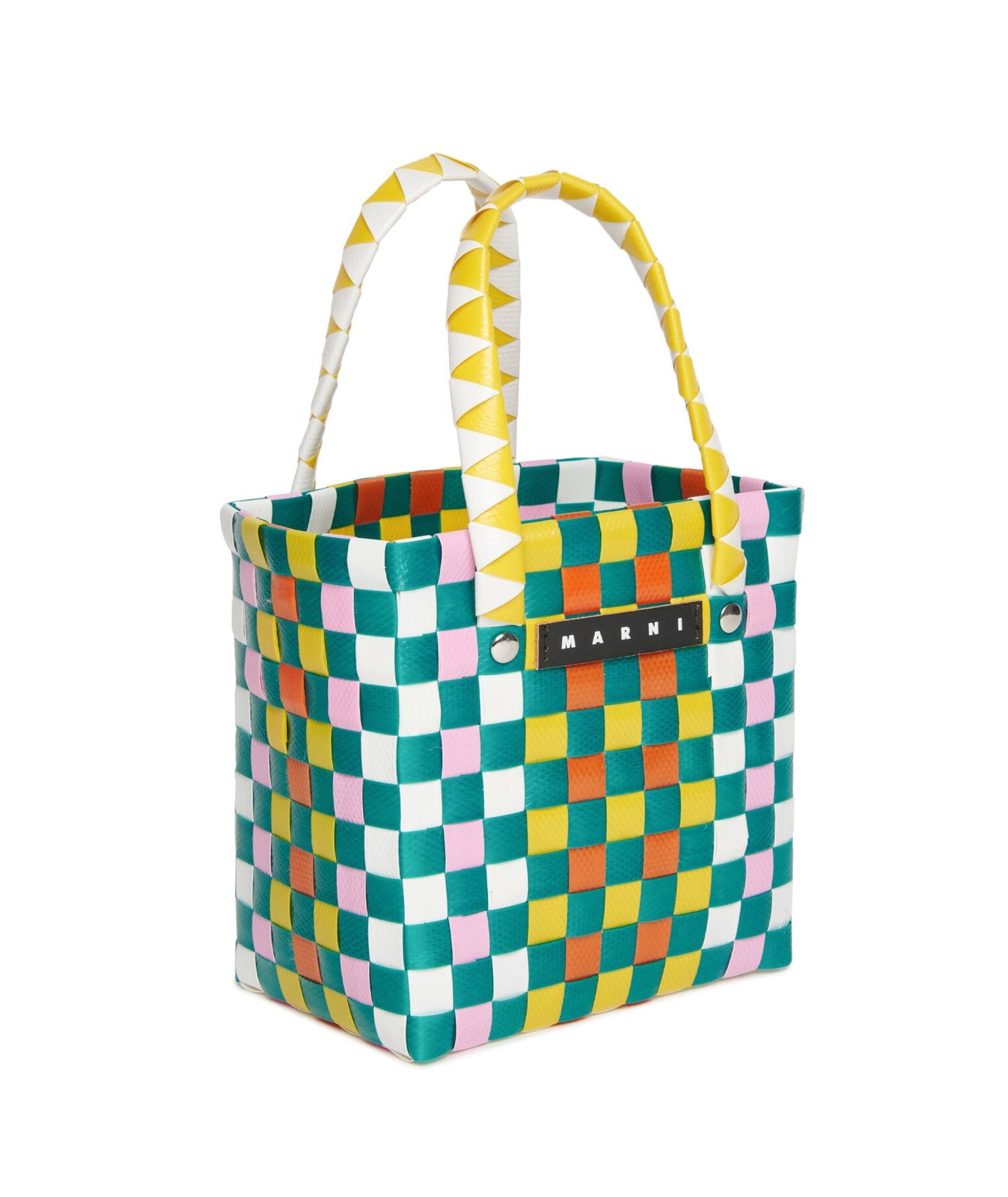 Marni Kids Market Criss-Cross Logo Patch Shoulder Bag