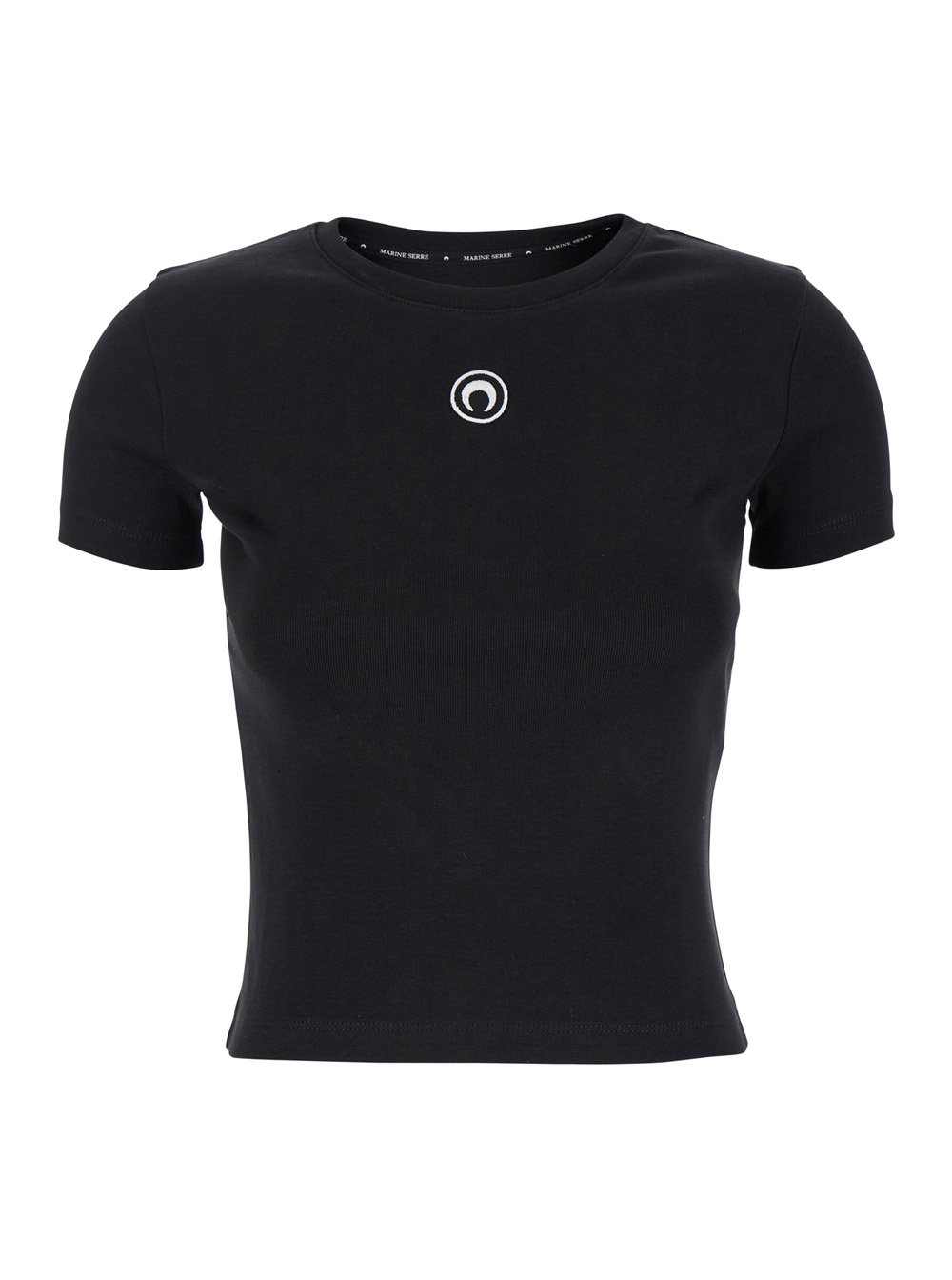 Marine Serre Moon Logo Embroidered Baby T-Shirt