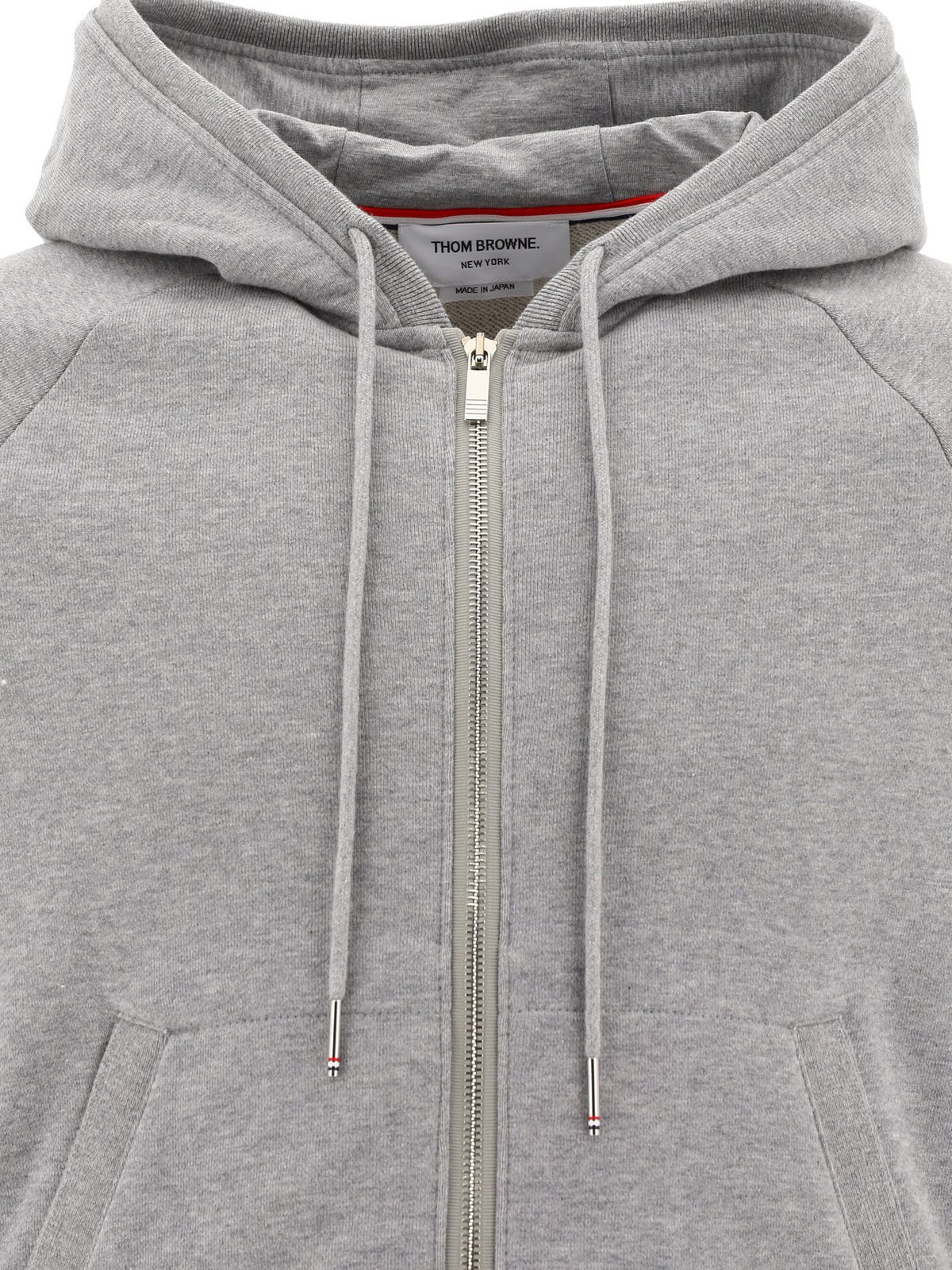 Thom Browne Classic Loopback 4-Bar Zip Hoodie