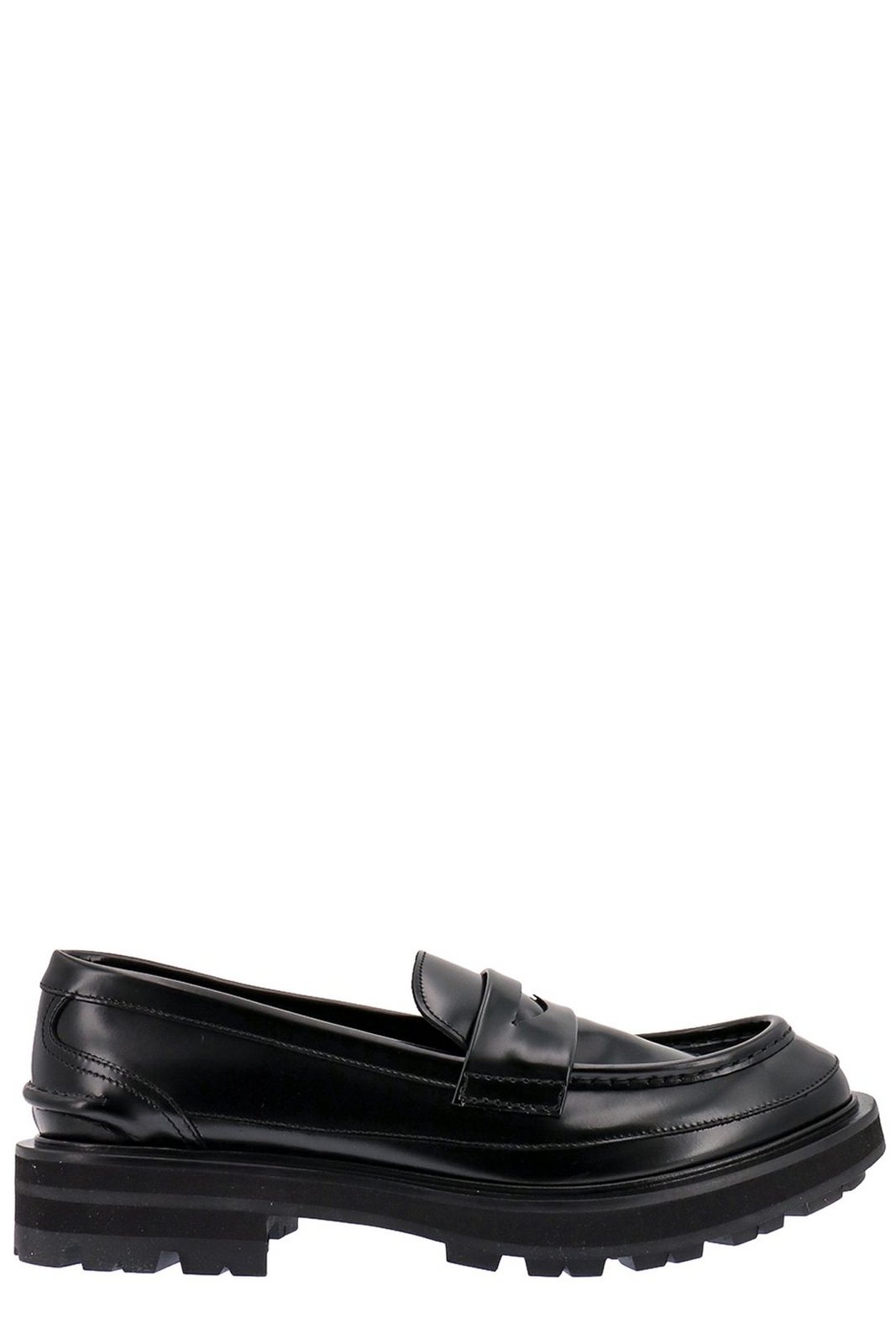Alexander McQueen Penny-Slot Slip-On Loafers