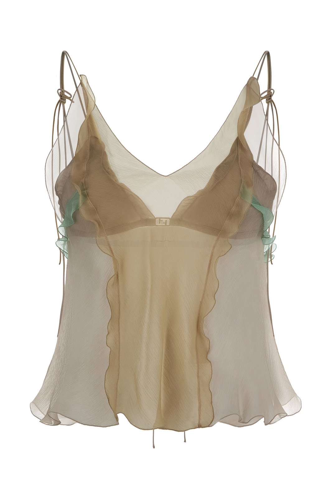 Fendi Ruffle-Detailed Tank Top – Cettire, image size:1067x1600