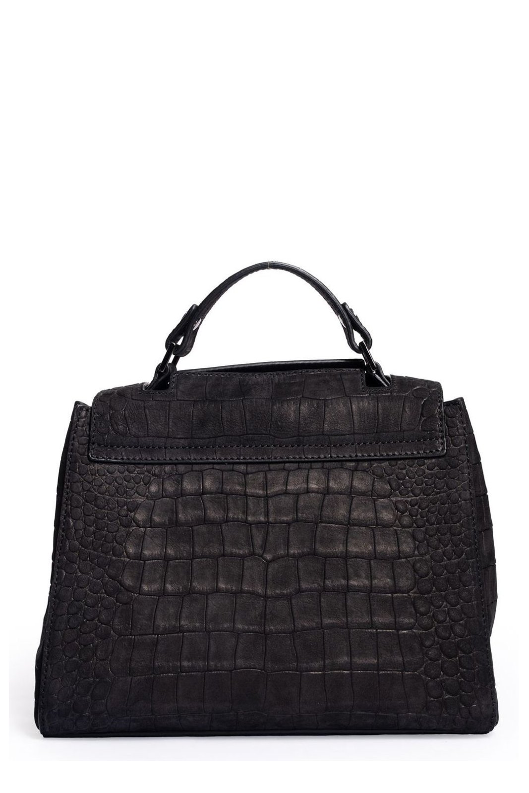 Orciani Sveva Embossed Small Leather Handbag