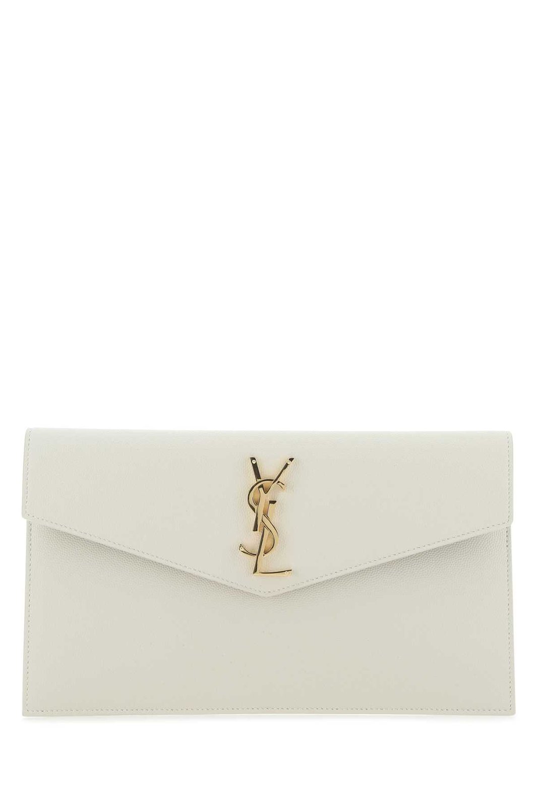 Saint Laurent Uptown Logo Plaque Clutch Bag