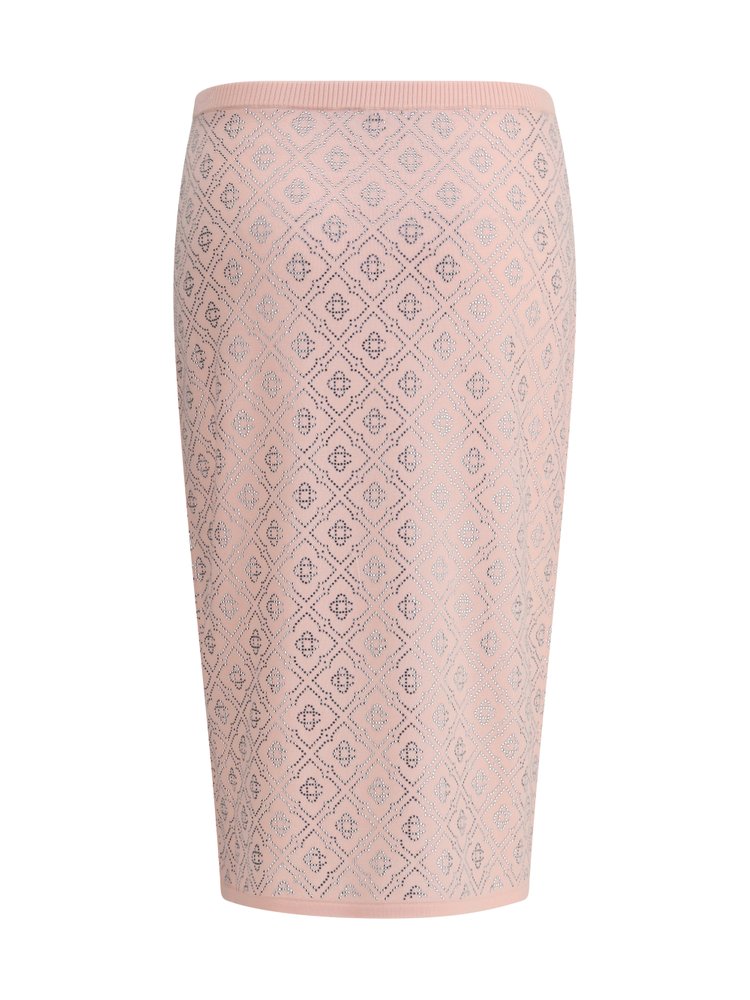 スカート CASABLANCA Women Skirts WPS25KW86702 PINK Casablanca Logo Embellished Midi Skirt – Cettire