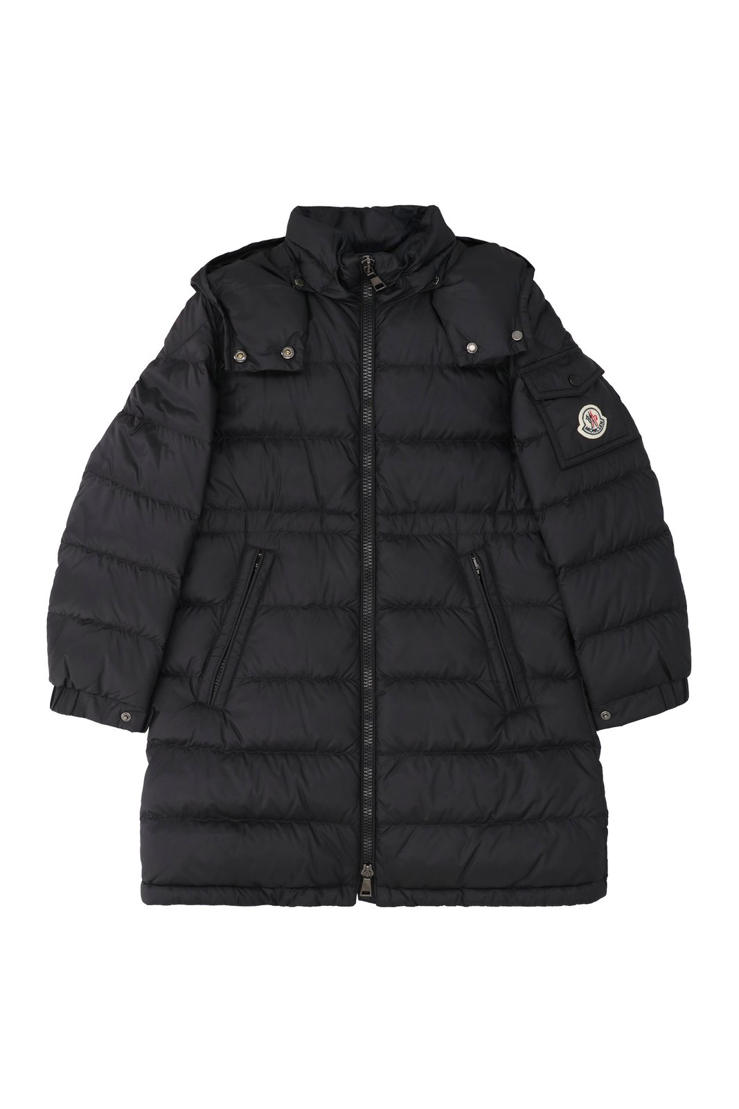 Moncler Enfant Logo Patch Hooded Puffer Jacket