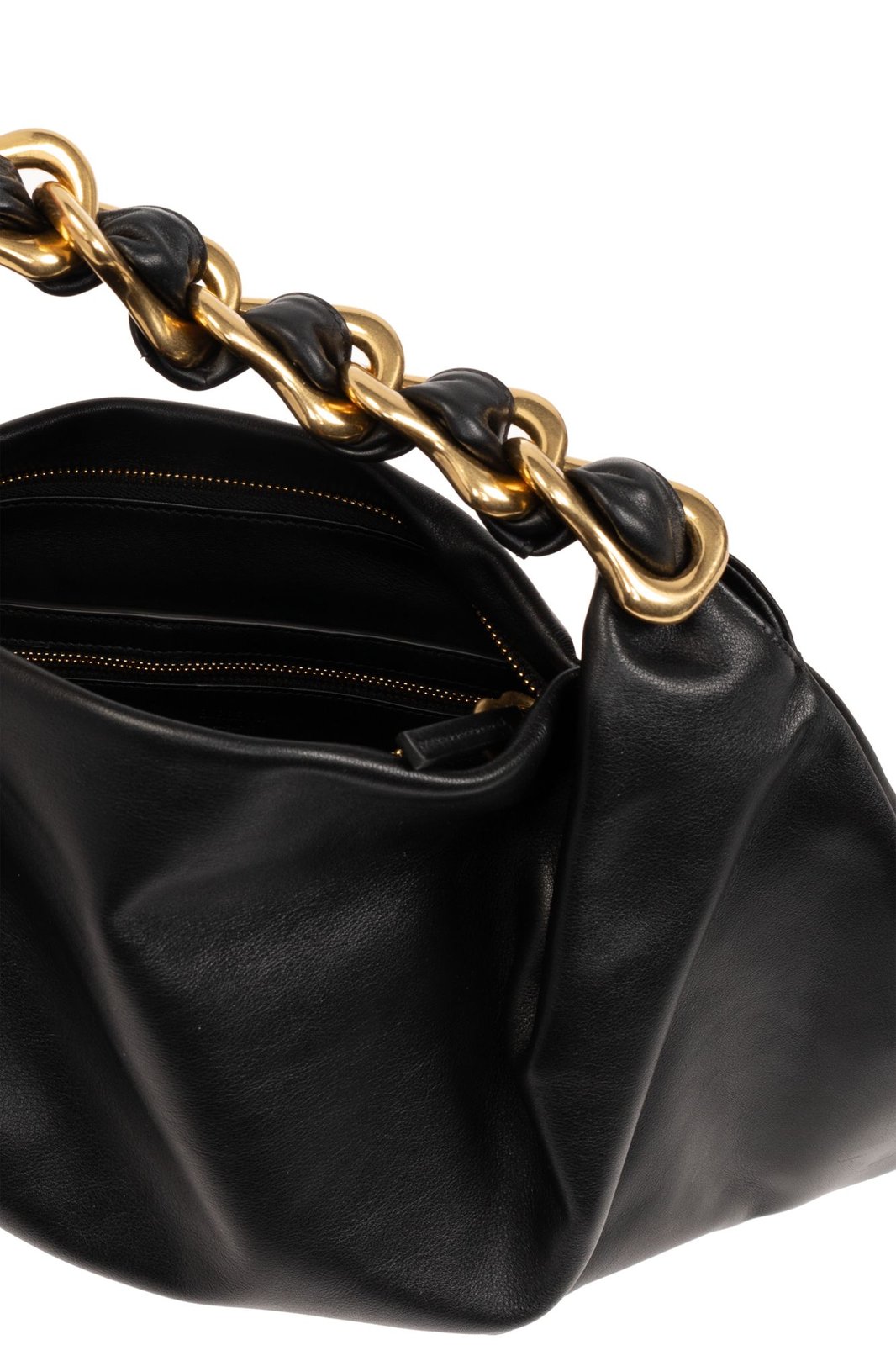 Burberry Black leather medium Swan handbag (8088984 A1189)
