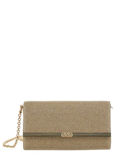 Michael Michael Kors Striped Zipped Clutch Bag – Cettire