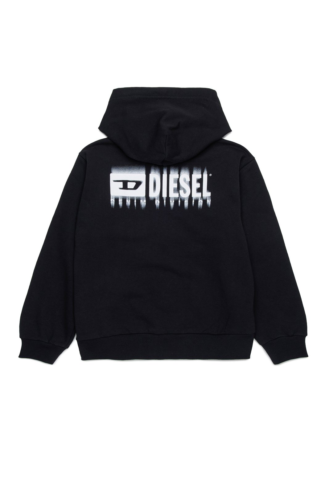 Diesel Kids Logo Printed Zipped Hoodie