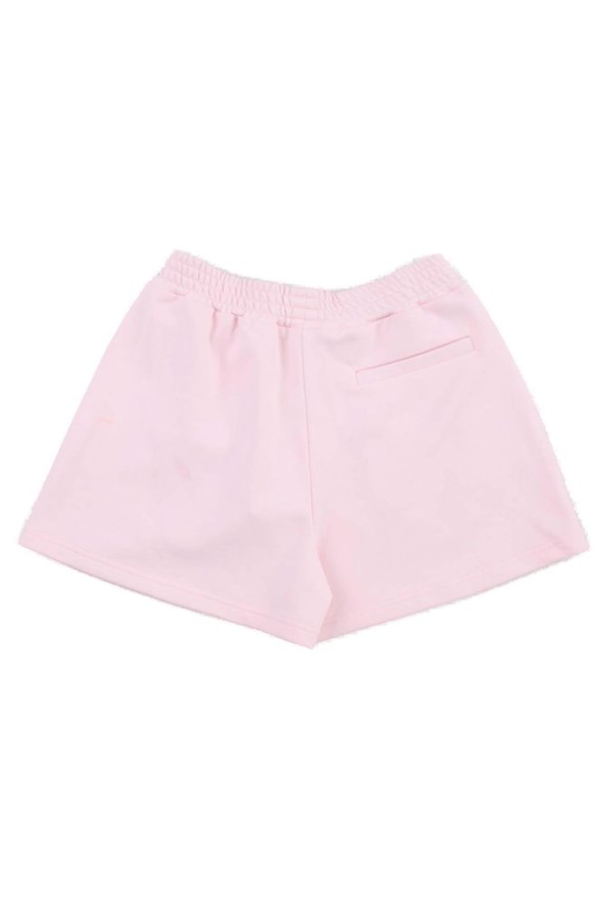Givenchy Kids 엘라스틱 웨이스트밴드 플리츠 반바지