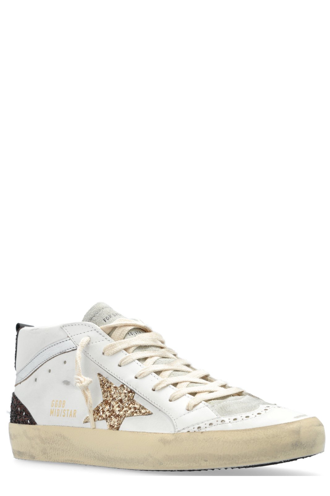 Golden Goose Deluxe Brand Star Glittered Lace-Up Sneakers
