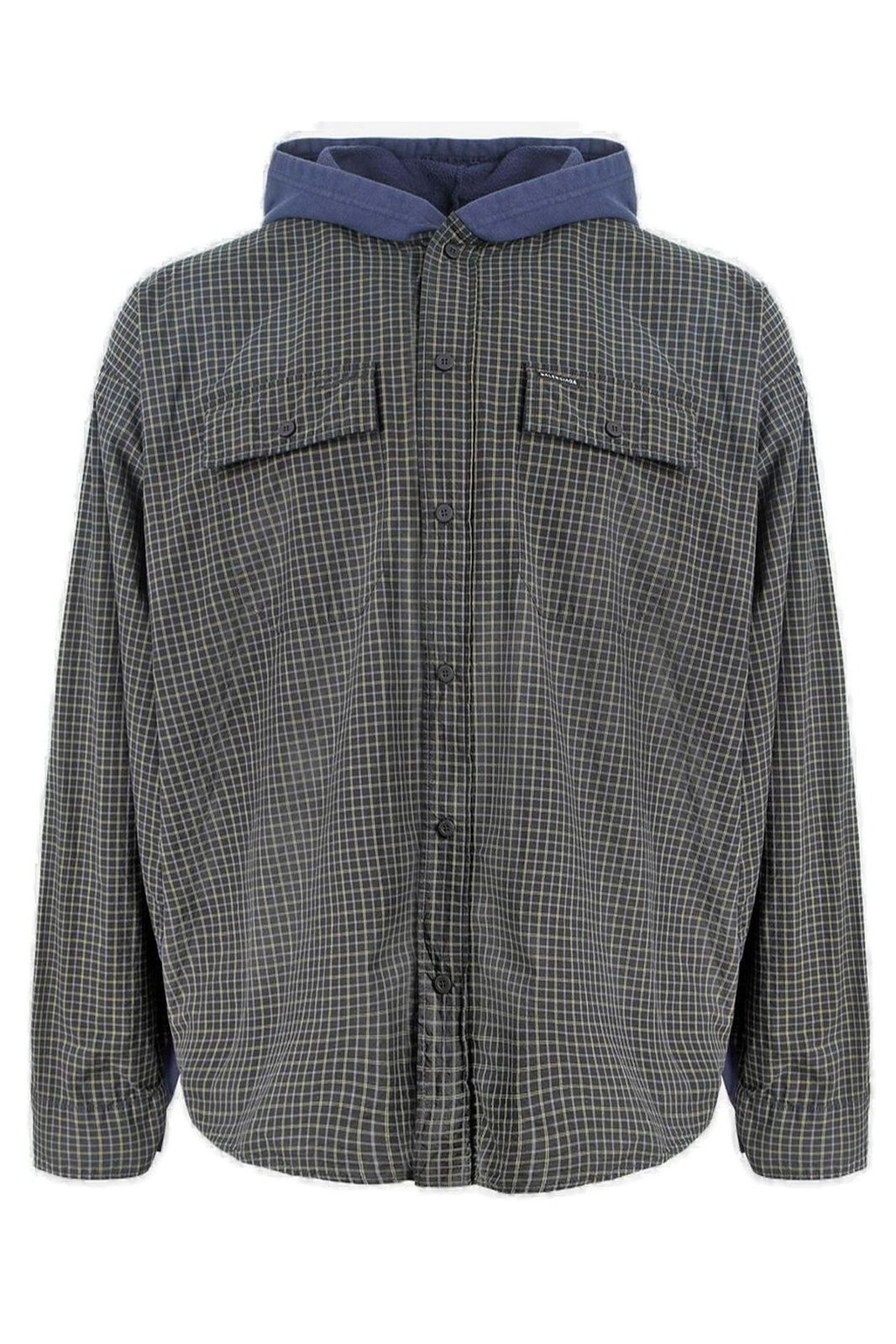 Balenciaga Checked Hooded Shirt – On Sale Now with Up to 32% Off