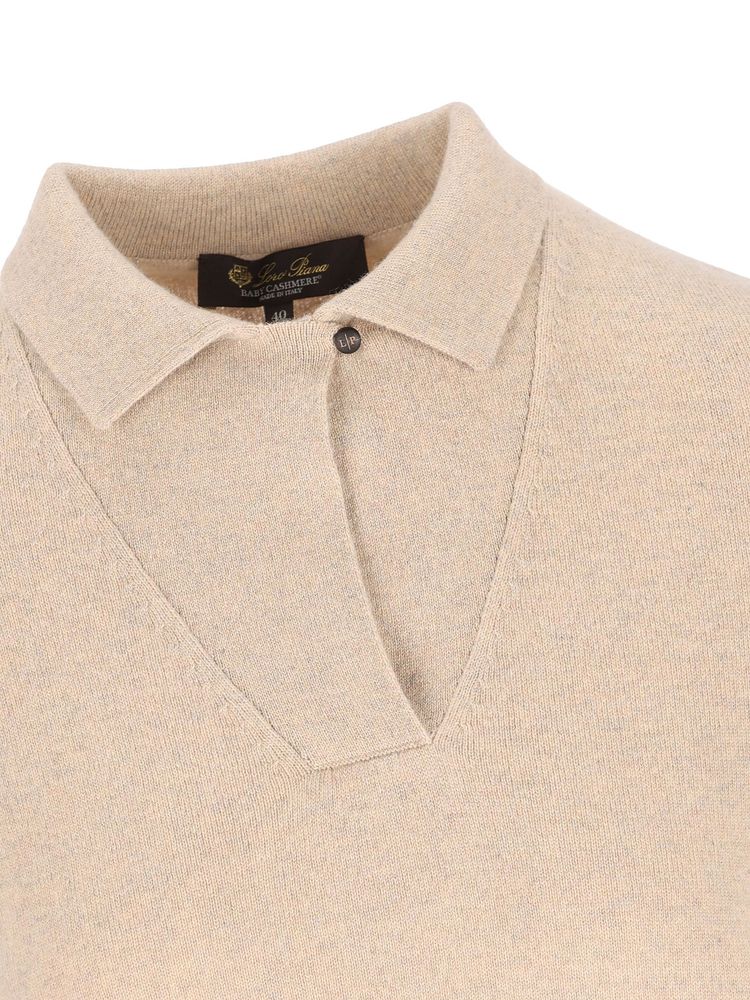 LOROPIANA 아로나 니트 폴로 셔츠
