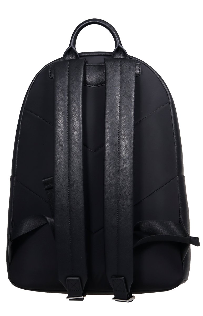 Emporio Armani Logo Plaque Zipped Backpack