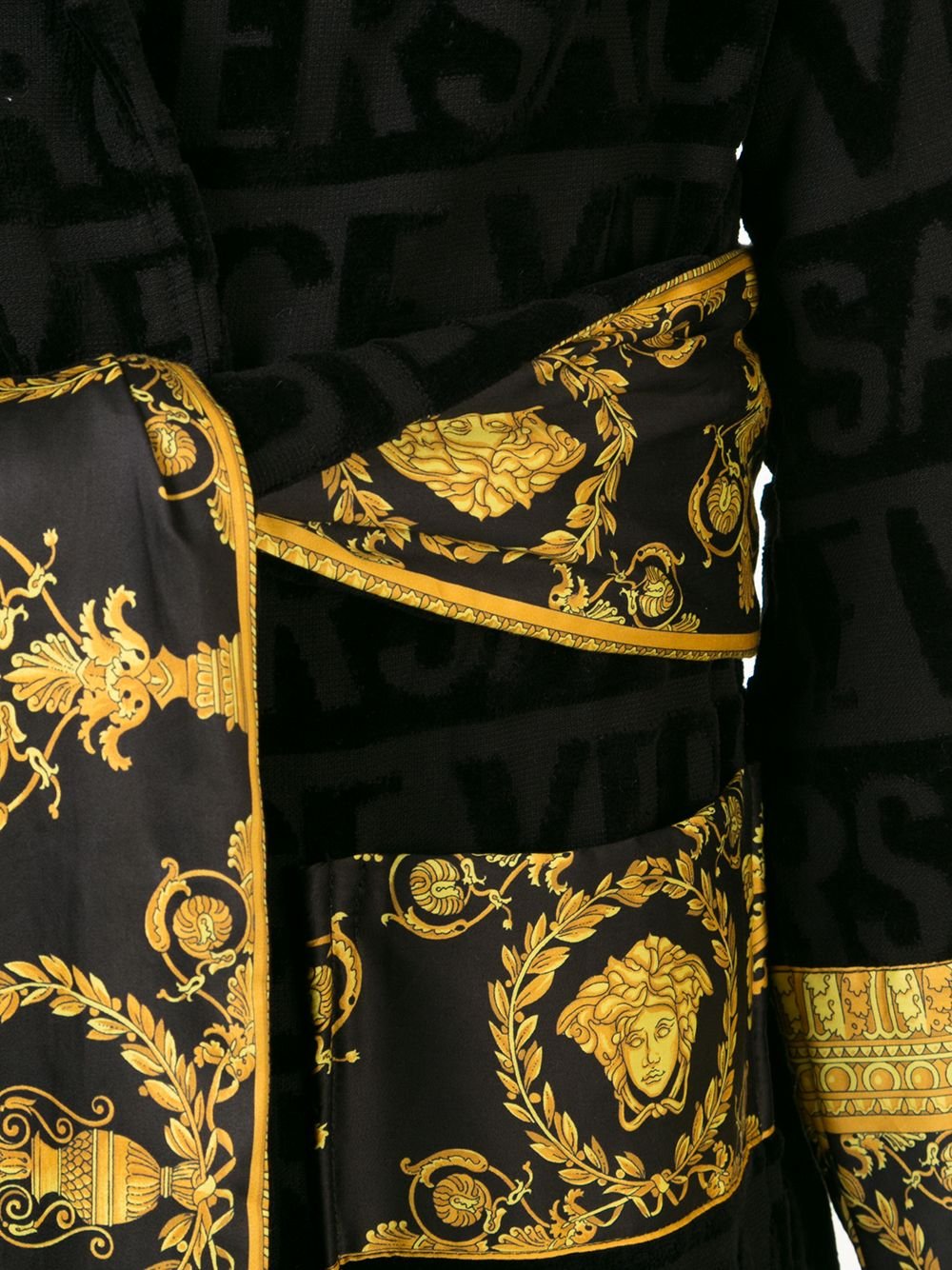 Versace I Love Baroque Belted Bathrobe