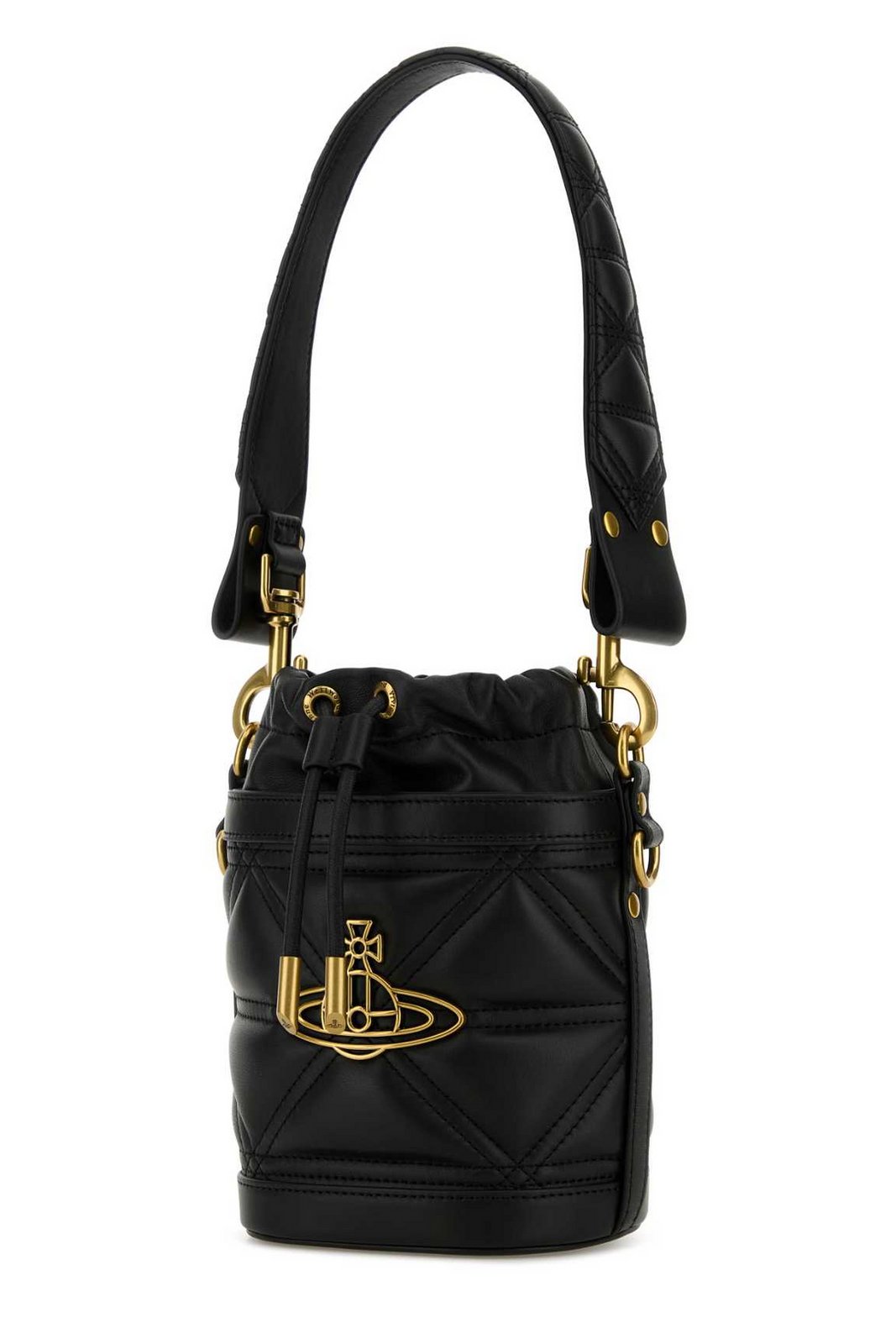 Vivienne Westwood Kitty Orb Plaque Small Bucket Bag