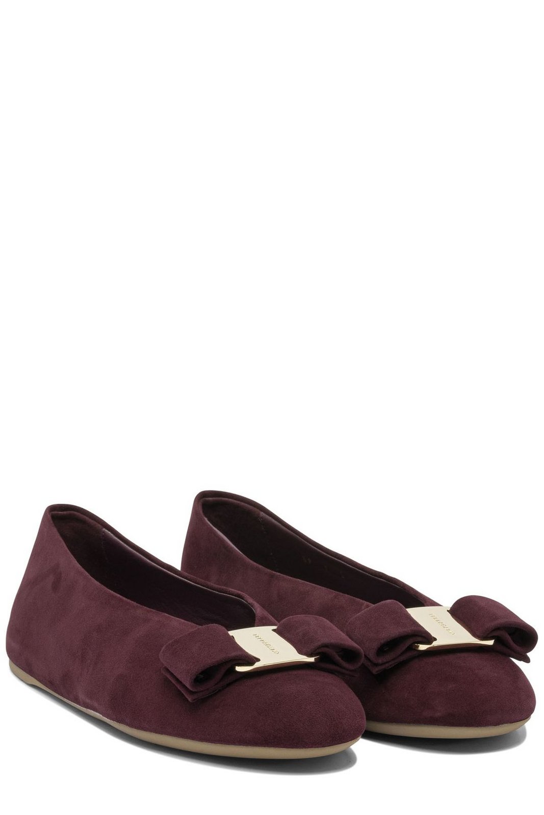 Ferragamo Vara Bow Ballet Flat Shoes
