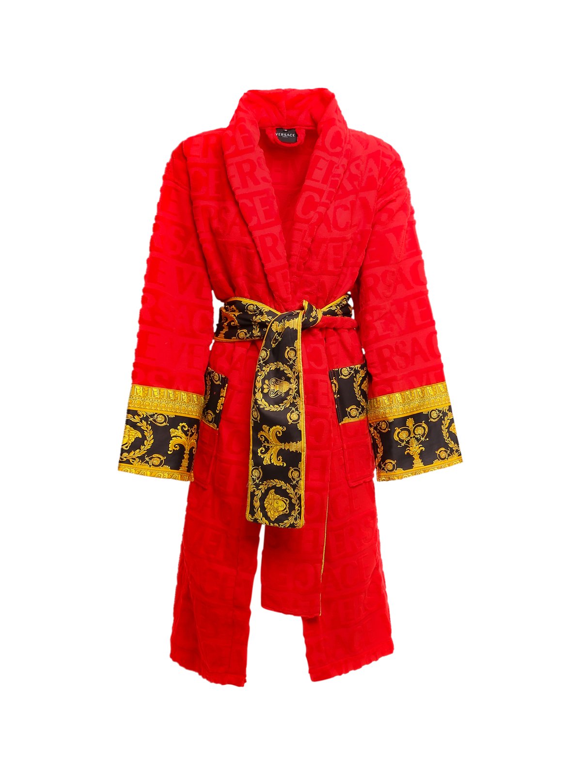 Versace Barocco Detailed Bathrobe