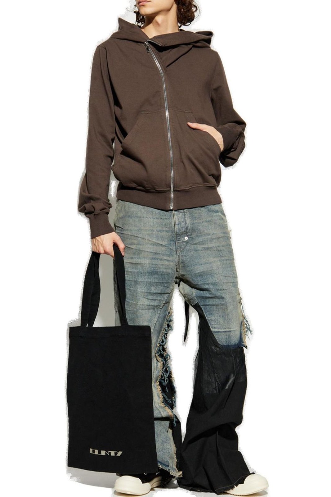 Rick Owens DRKSHDW Zip Detailed Hoodie