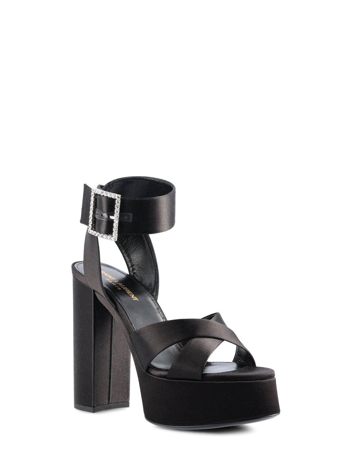 Saint Laurent Bianca Embellished Heeled Sandals
