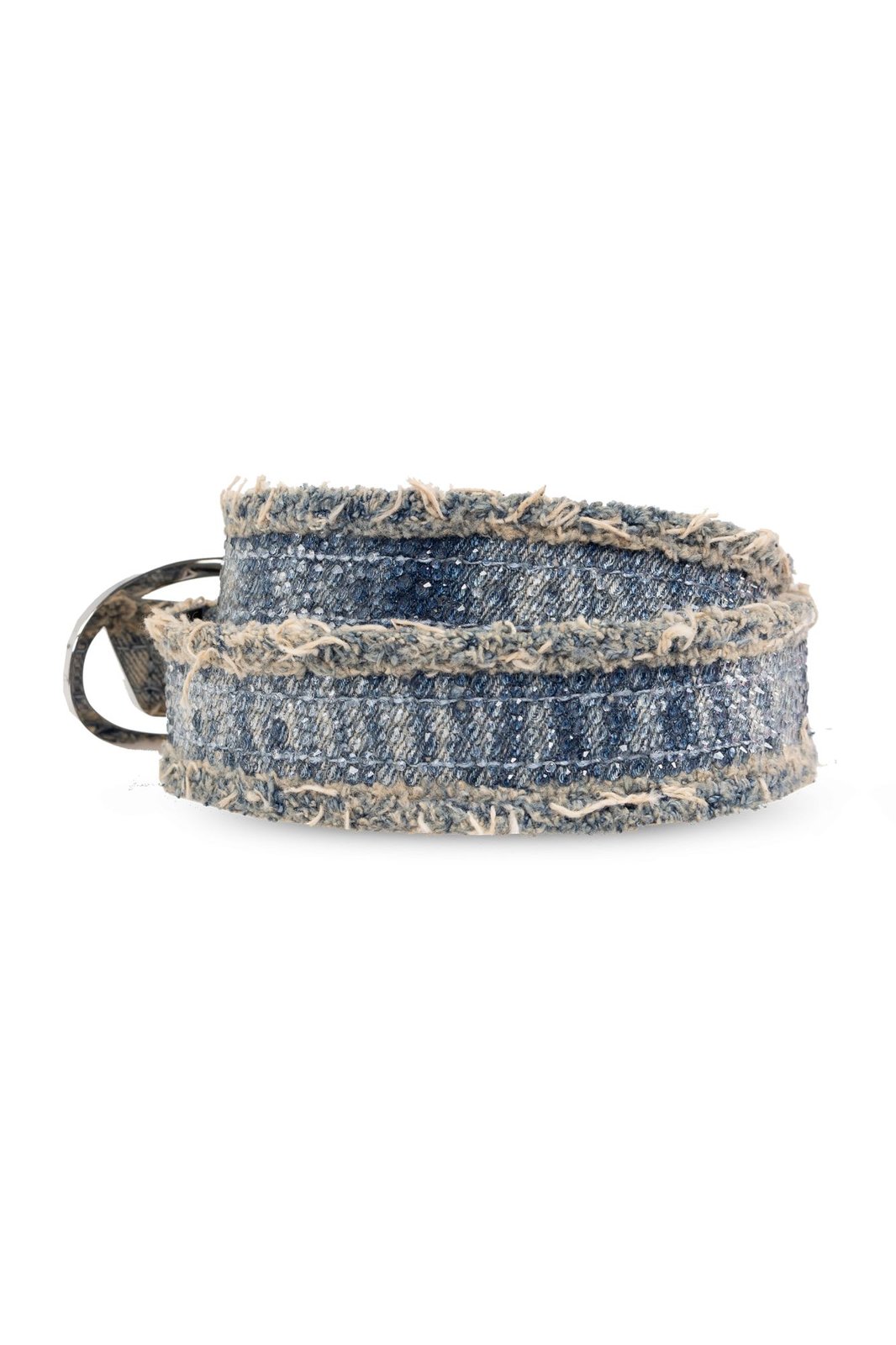 Diesel B-1DR Embellished Raw-Cut Buckle Belt