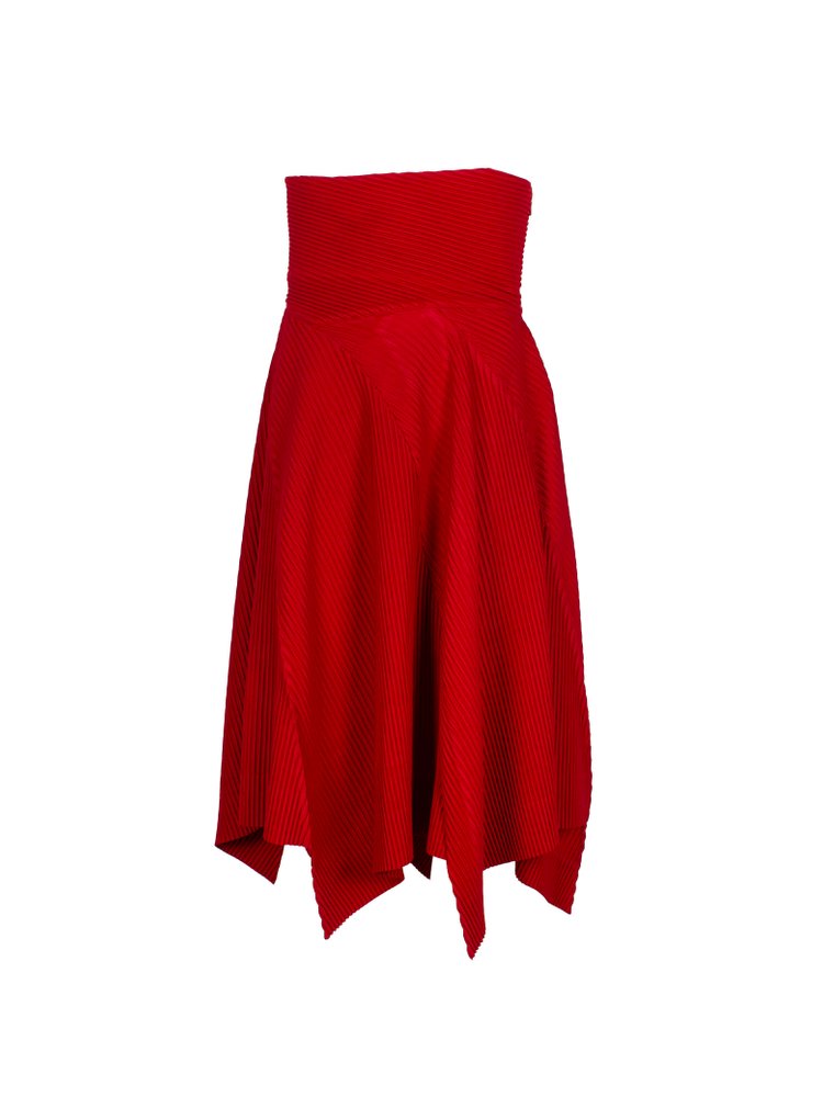 Issey Miyake Homme Plissé Three By Six Asymmetric Midi Skirt In 