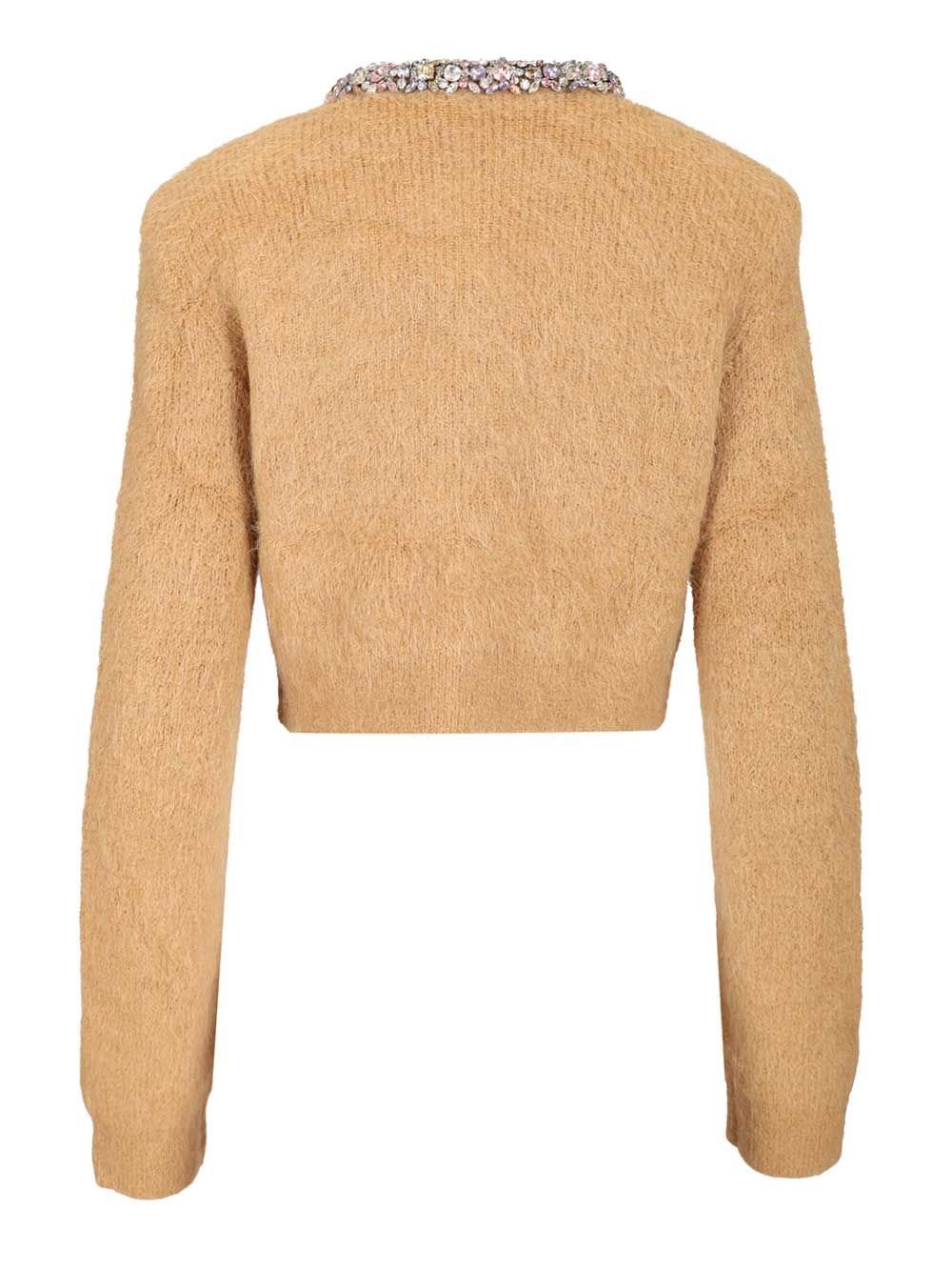 Self-Portrait Embellished Trim Cardigan
