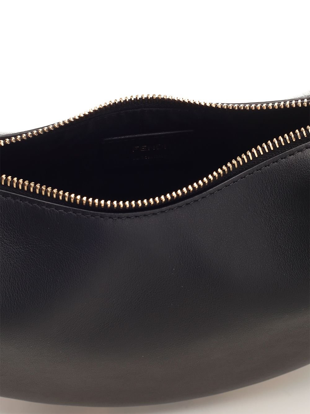 Fendi Logo Plaque Mini Hobo Bag