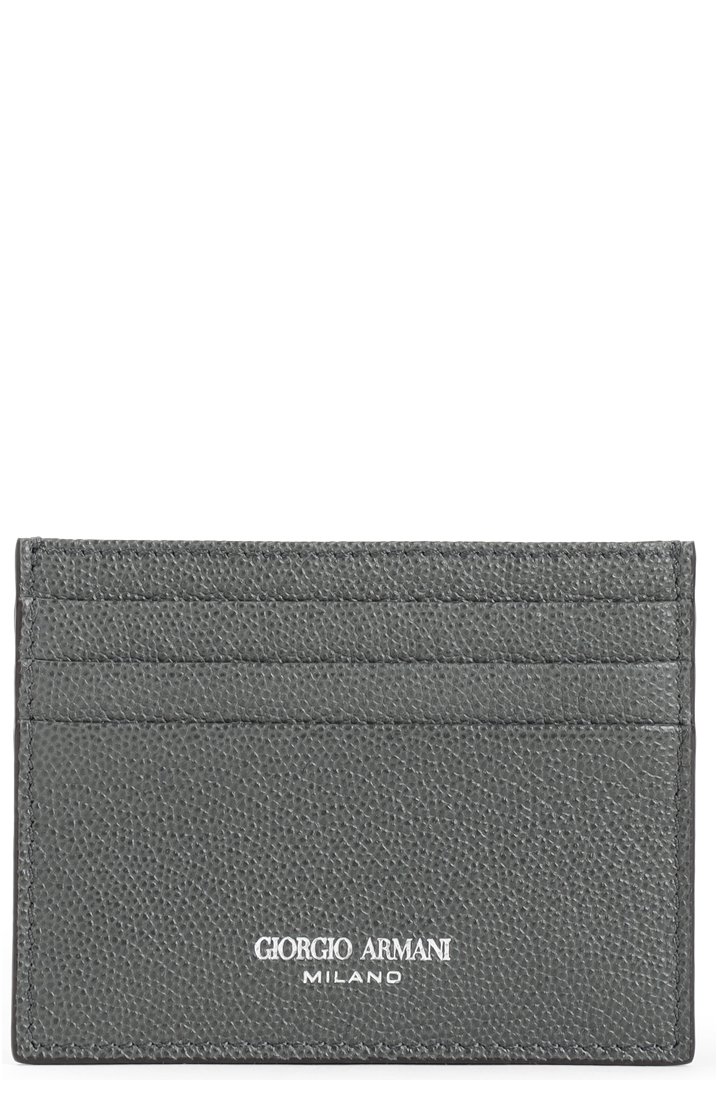 Giorgio Armani Logo Printed Card Holder