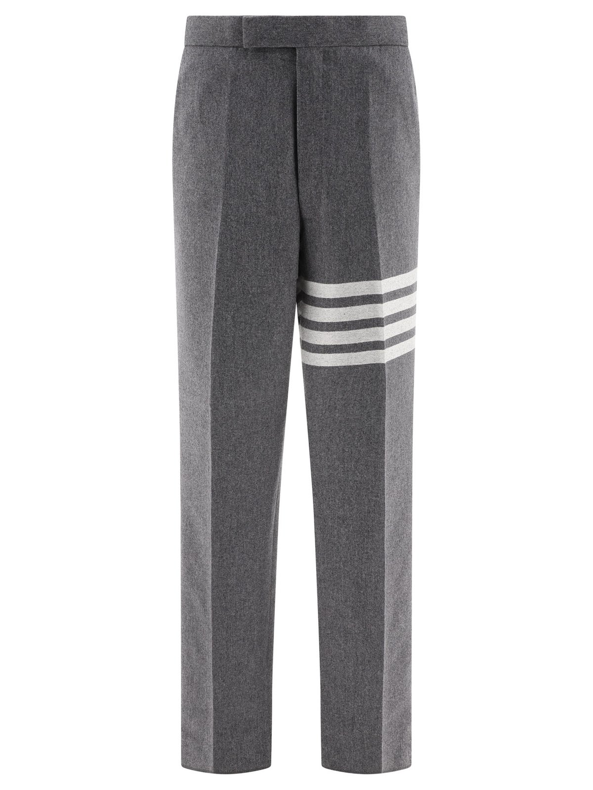 Thom Browne 4-Bar Stripe Detailed Flannel Trousers