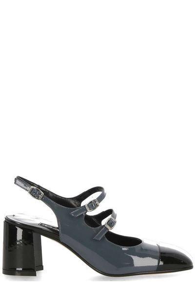 パンプス CAREL FW25 Black leather Kina pumps (KINA BLACK) Kina - Black smooth leather Mary Janes pumps | Carel Paris