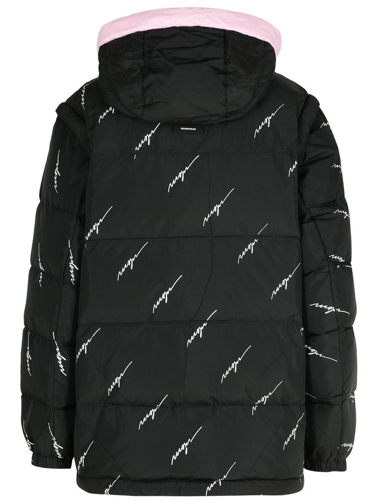 MSGM Quilted Hooded Puffer Jacket – Cettire