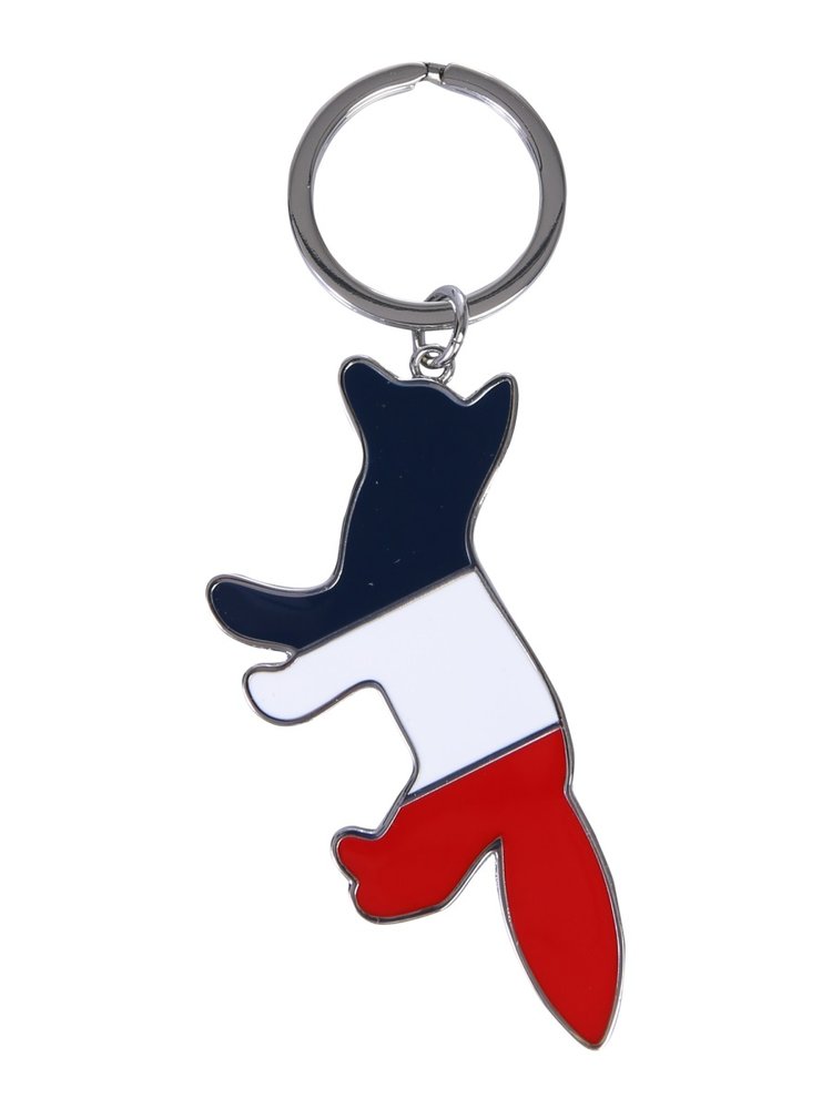 Maison Kitsuné Tricolor Fox Keyring – Cettire