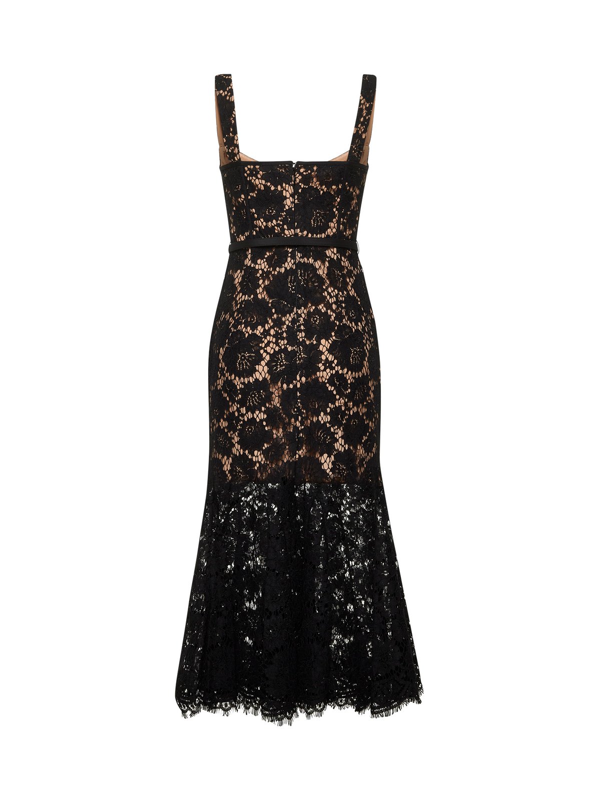 Self-Portrait Fine Lace Midi Dress