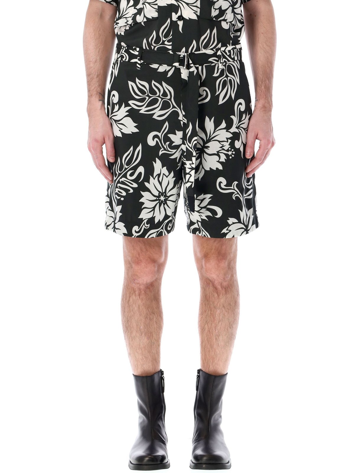 sacai Floral Print Shorts ベルト付き24-03294M sacai Floral Print Shorts ベルト付き24-03294M - メルカリ
