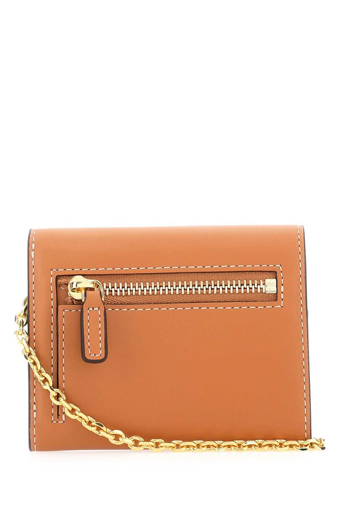 折りたたみ財布 MCM Caramel leather mini Mode Travia wallet (MYLCSLM01 CO) MCM Mini Mode Travia Logo Plaque Wallet – Cettire