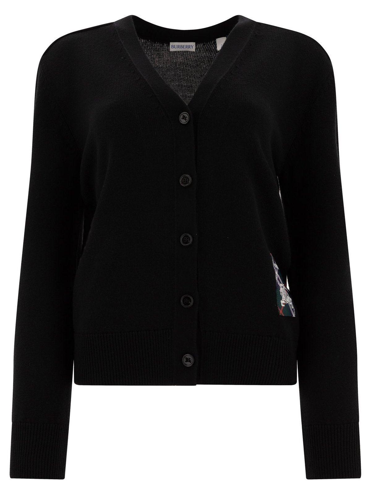 Burberry Logo Patch Knitted Cardigan – Cettire