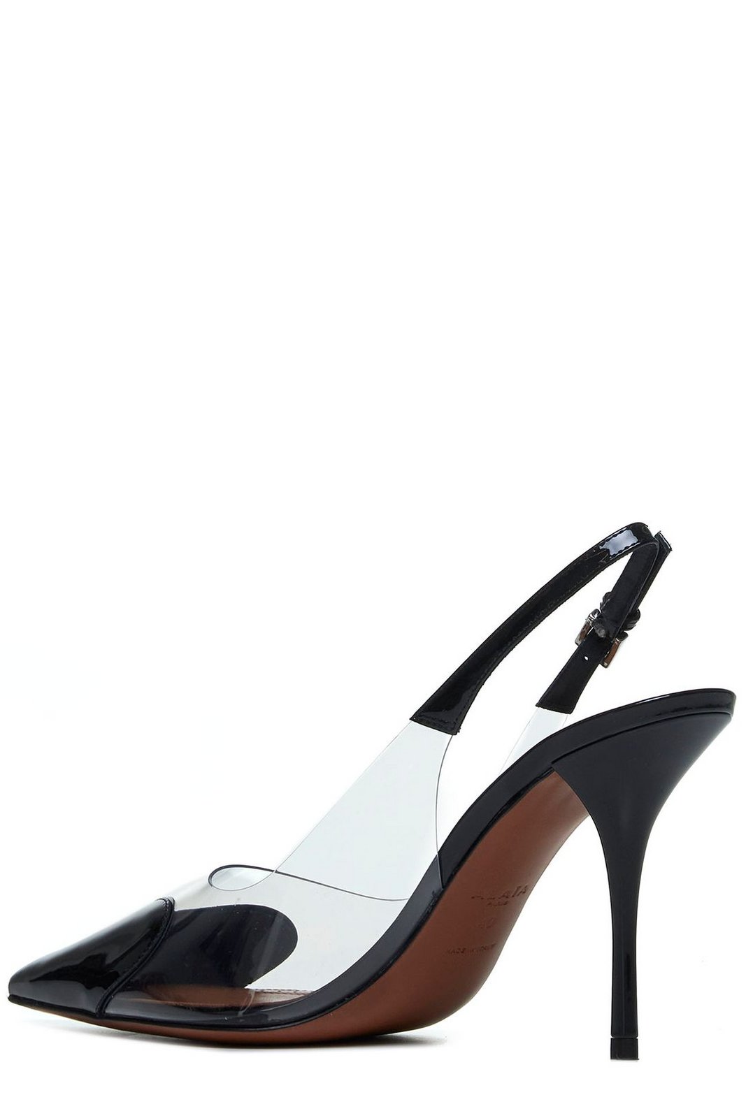 Alaïa Le Coeur Pointed Toe Slingback Pumps