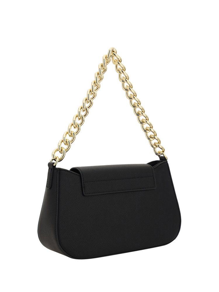 Versace Jeans Couture Logo-Lettering Chain-Strap Flap Shoulder Bag 