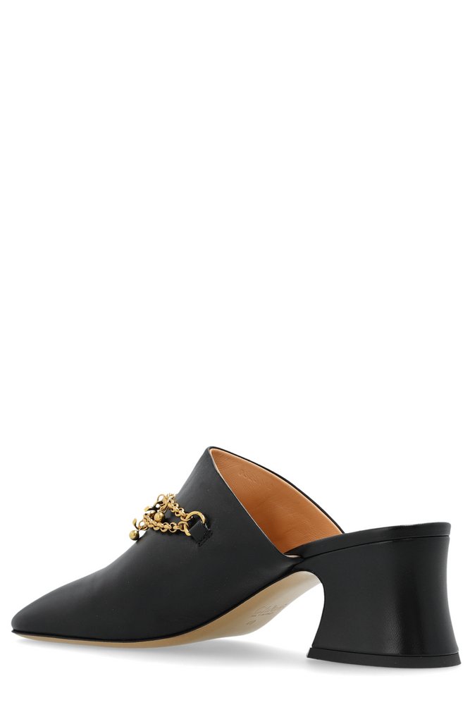 【Chloe】Charm Heeled Mules ブラック Chloé Heeled Mules 