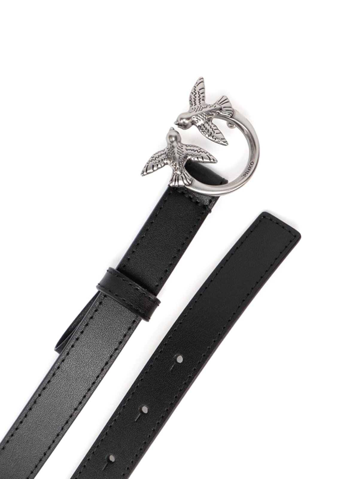 Pinko Love Bird Plaque Buckle Belt
