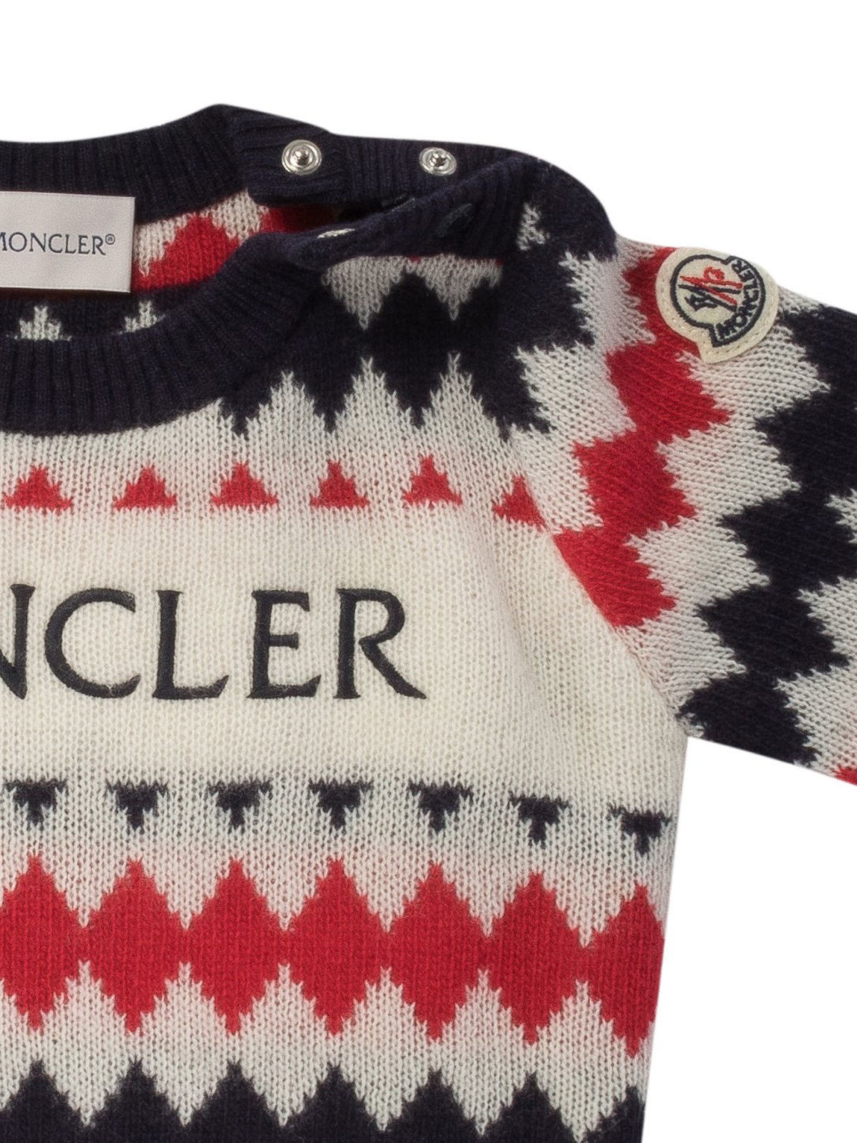 Moncler Enfant Logo Embroidered Jumper