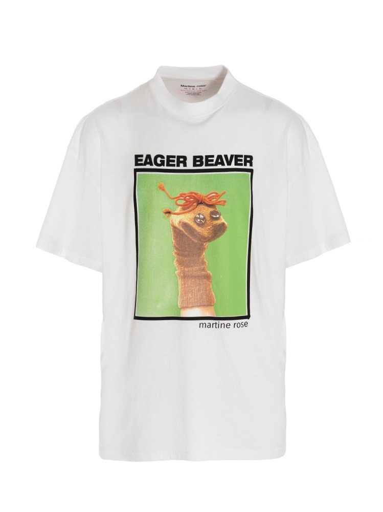 EAGER BEAVER Tシャツ Martine Rose Martine Rose - Classic T-Shirt - Vanilla Eager Beaver