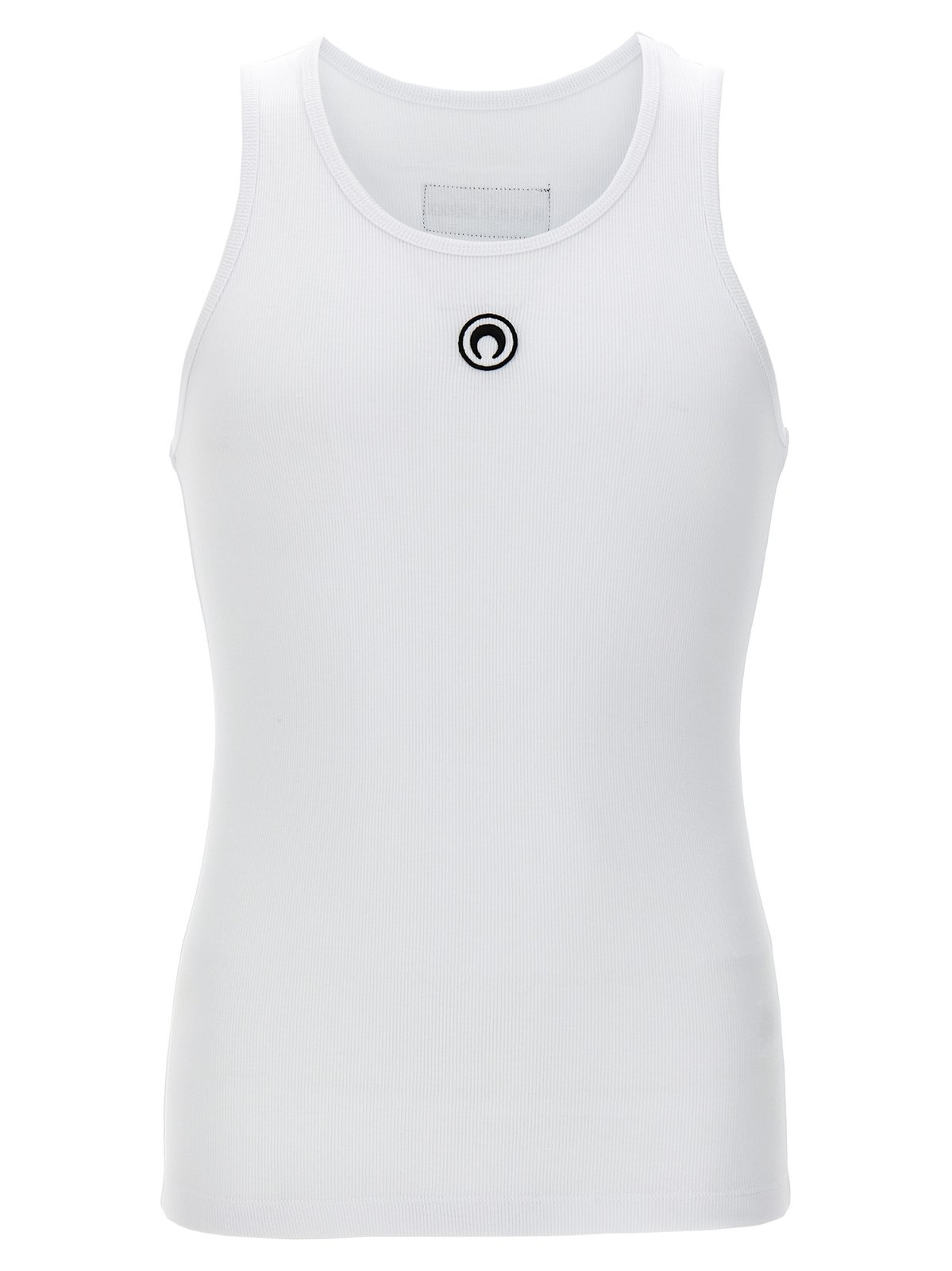 Marine Serre Moon Logo Embroidered Ribbed Tank Top