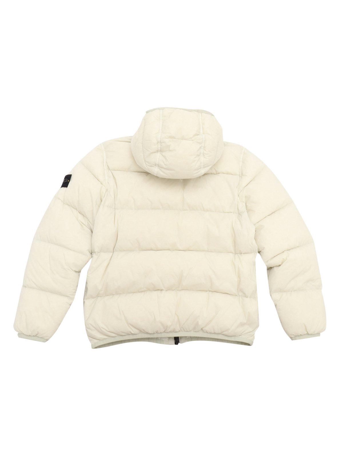 Stone Island Junior Compass-Badge Zip-Up Quilted Jacket
