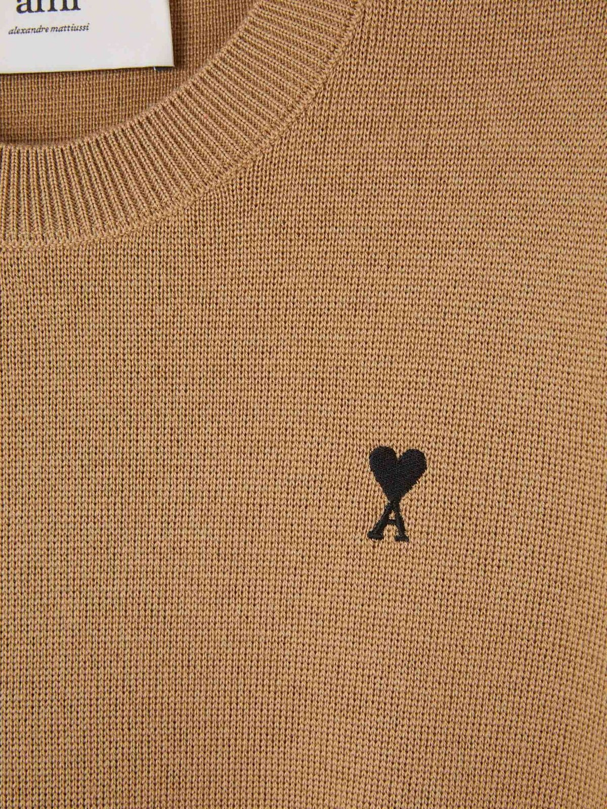 AMI Paris Logo Embroidered Crewneck Jumper